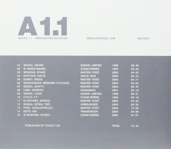 Archiv 1.1 - Various Artists - Musikk - Asphodel - 0753027202529 - 19. juli 2004