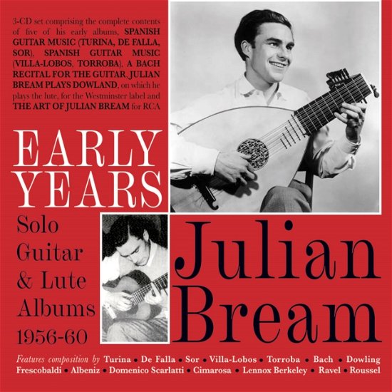 Cover for Julian Bream · Early Years: Solo Guitar &amp; Lute Albums 1956-60 (CD) (2022)