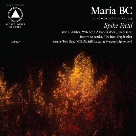 Cover for Maria Bc · Spike Field (Ltd Red Vinyl) (LP) [Coloured edition] (2023)