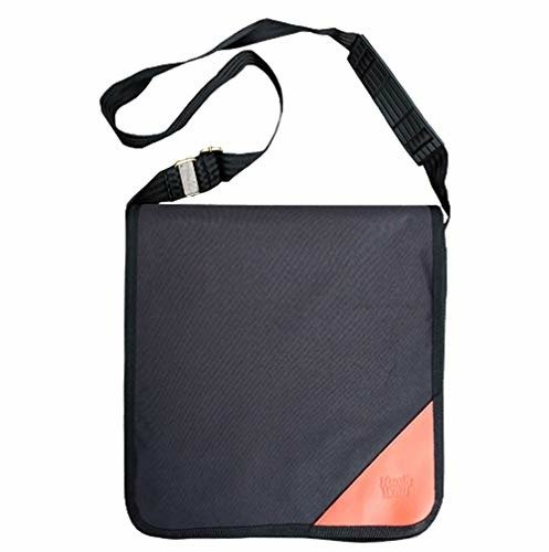 Shoulder Bag for Vinyl Records with Velcro Fastener - Black - Rock on Wall - Music Protection - Fanituote - ROCK ON WALL - 3760155850529 - 