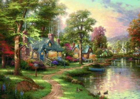 Cover for T. Kinkade · Am See.(Puzzle).57452 (Bog) (2003)