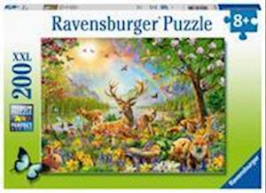 Ravensburger Puzzel Mooie Hertenfamilie 200st. XXL - Ravensburger - Other -  - 4005556133529 - 