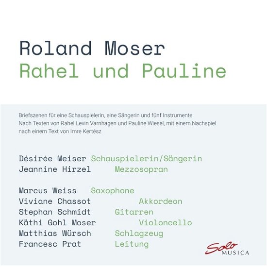 Roland Moser: Rahel And Pauline - V/A - Muziek - SOLO MUSICA - 4260123644529 - 10 mei 2024