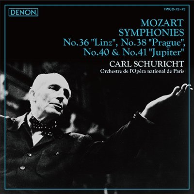 Cover for Carl Schuricht · Mozart:symphonies No.36 &quot;Linz&quot;8 &quot;Prague&quot;, No.40 &amp; No.41 &quot;Jup (CD) [Japan Import edition] (2012)