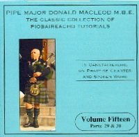 Piobaireachd Tutorial 15 - Donald Macleod - Muzyka - LISMOR - 5014818803529 - 4 sierpnia 2011