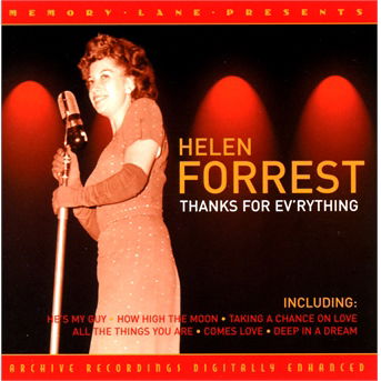 Cover for Helen Forrest · Thanks for Everything (CD) (2019)