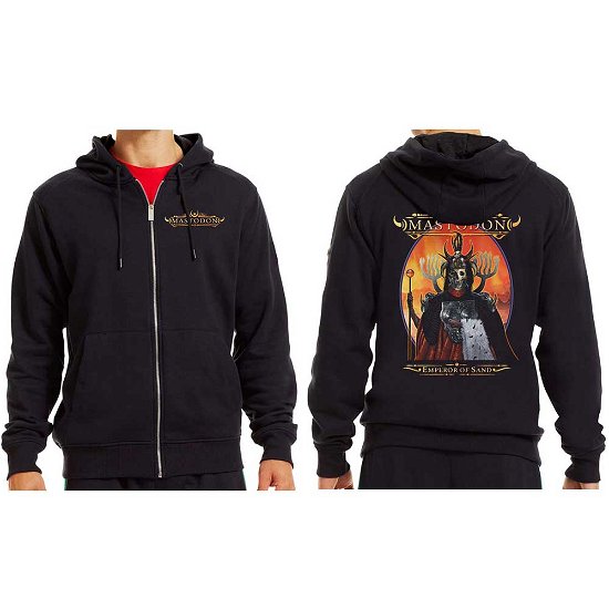 Mastodon Unisex Zipped Hoodie: Emperor of Sand (Back Print/Ex Tour) - Mastodon - Merchandise -  - 5056170633529 - 