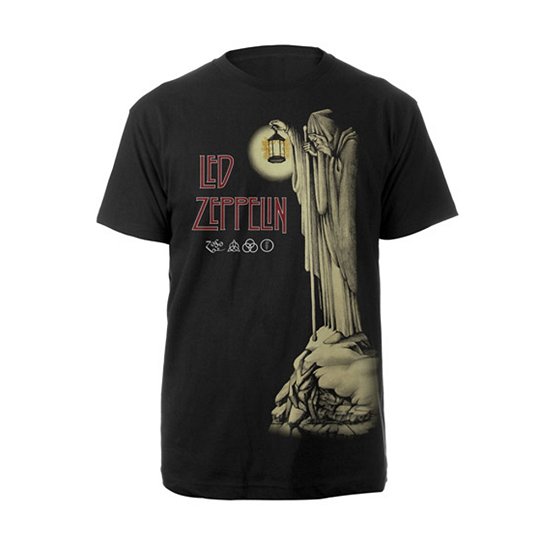 Cover for Led Zeppelin · Led Zeppelin Unisex T-Shirt: Hermit (T-shirt) [size L] [Black - Unisex edition] (2018)