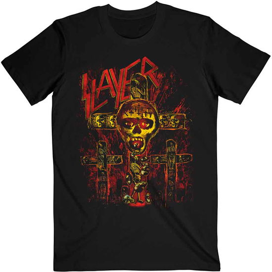 Slayer Unisex T-Shirt: SOS Crucifixion - Slayer - Merchandise -  - 5056368647529 - 