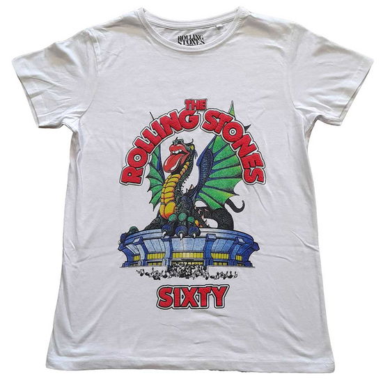 The Rolling Stones Ladies Hi-Build T-Shirt: Sixty Stadium Dragon - The Rolling Stones - Merchandise -  - 5056561035529 - May 4, 2022