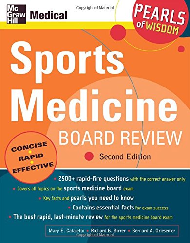 Cover for Bernard A. Griesemer · Sports Medicine Board Review (Pearls of Wisdom) (Paperback Book) (2005)