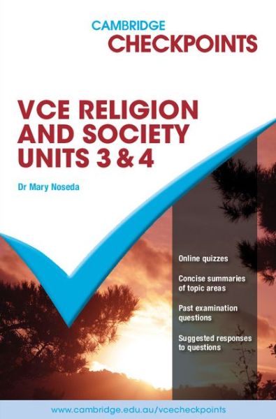 Cover for Noseda, Mary (Catholic Regional College) · Cambridge Checkpoints VCE Religion and Society Units 3&amp;4 2011-16 - Cambridge Checkpoints (Paperback Bog) [Student edition] (2010)