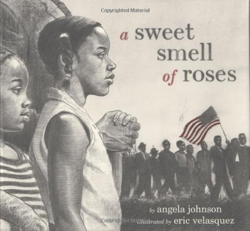Cover for Angela Johnson · A Sweet Smell of Roses (Hardcover bog) (2005)