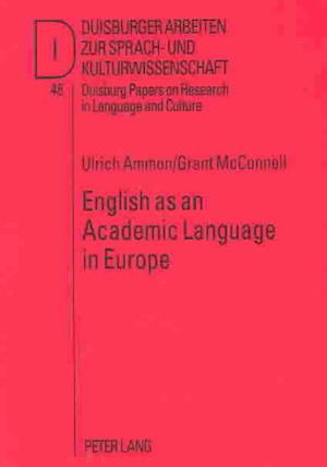 Cover for Ulrich Ammon · English as an academic language in Europe (Book) (2003)