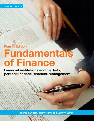 Cover for Andrea Bennett · Fundamentals of Finance: Financial institutions and markets, personal finance, financial management (Paperback Book) (2016)