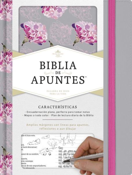 RVR 1960 Biblia de apuntes, gris y floreado tela impresa - B&H Espanol Editorial Staff - Livros - Broadman & Holman Publishers - 9781433650529 - 1 de junho de 2017