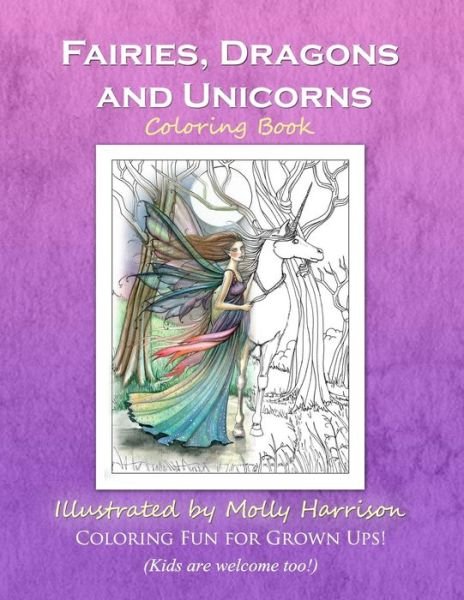 Cover for Molly Harrison · Fairies, Dragons and Unicorns: by Molly Harrison Fantasy Art (Paperback Bog) (2015)