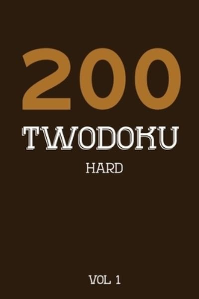 Cover for Tewebook Twodoku Puzzle · 200 Twodoku Hard Vol 1 (Pocketbok) (2019)