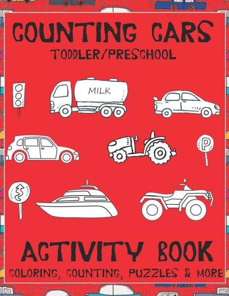 Cover for Saf's Design Counting · Counting Cars Toddler / Preschool Activity Book (Paperback Book) (2019)