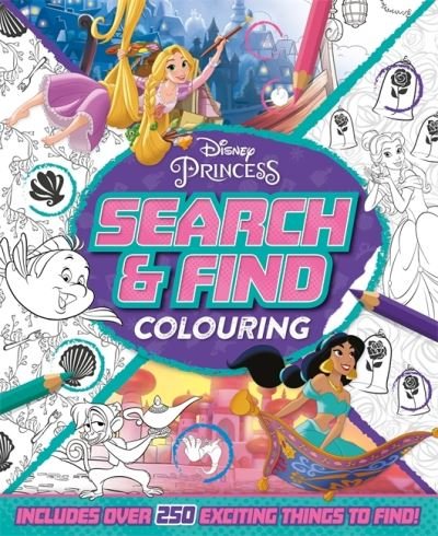 Cover for Walt Disney · Disney Princess: Search &amp; Find Colouring (Paperback Book) (2022)