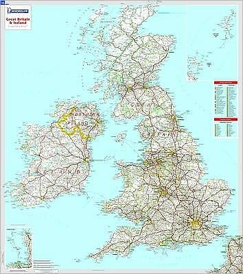 Michelin · Great Britain & Ireland - Michelin rolled & tubed wall map Encapsulated: Wall Map (Map) (2004)