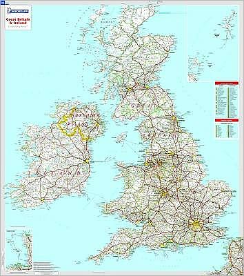 Great Britain & Ireland - Michelin rolled & tubed wall map Encapsulated: Wall Map - Michelin - Książki - Michelin Editions des Voyages - 9782067106529 - 6 kwietnia 2004