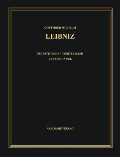 Cover for Leibniz · Samtliche Schriften Und Breife VI V4 (Hardcover Book) (1999)