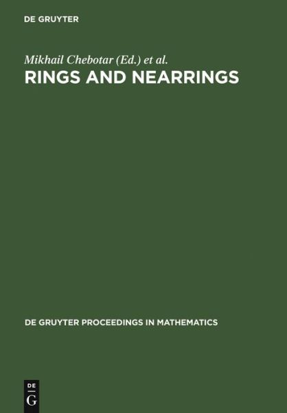 Cover for Et Al. · Rings and Nearrings (Book) (2007)