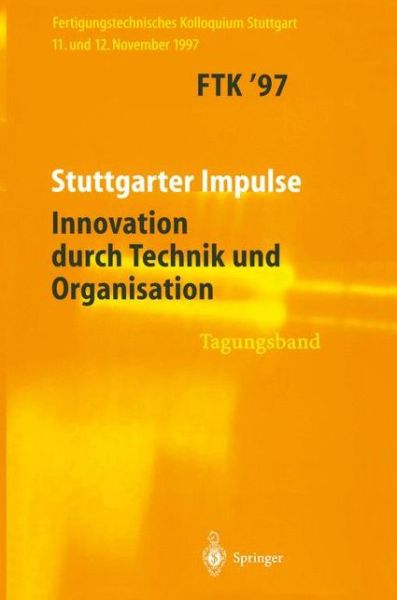 Cover for Gesellschaft Fa1/4r Fertigungstechnik · Ftk'97 (Paperback Book) (1997)