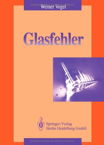 Cover for Werner Vogel · Glasfehler (Paperback Book) [German, Softcover Reprint of the Original 1st Ed. 1993 edition] (2012)