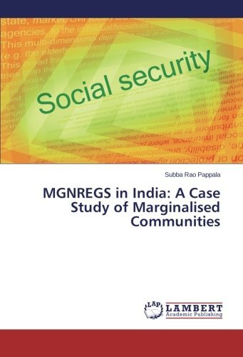 Cover for Subba Rao Pappala · Mgnregs in India: a Case Study of Marginalised Communities (Paperback Book) (2014)