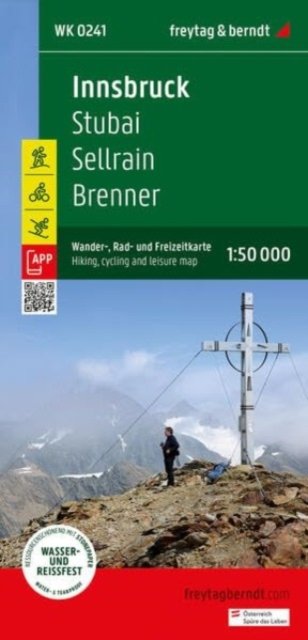 Cover for Innsbruck - Stubai, Sellrain, Brenner: Hiking, Cycling And Leisure Map (Landkarten) (2023)