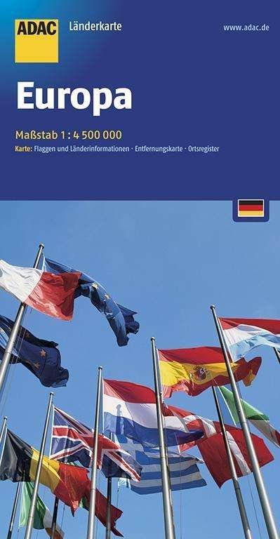 Cover for Mair-Dumont · ADAC LänderKarte: Europa (Hardcover Book) (2018)