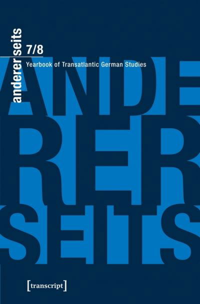 Cover for William Collins Donahue · Andererseits – Yearbook of Transatlantic German – 2018–19 (Paperback Book) (2020)