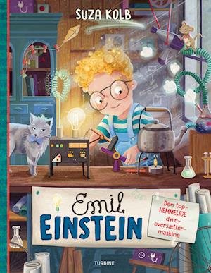 Cover for Suza Kolb · Emil Einstein – den tophemmelige dyre-oversætter-maskine (Hardcover bog) [1. udgave] (2022)