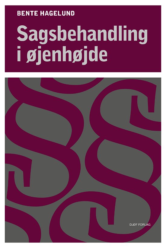 Cover for Bente Hagelund · Sagsbehandling i øjenhøjde (Hæftet bog) [2. udgave] (2018)