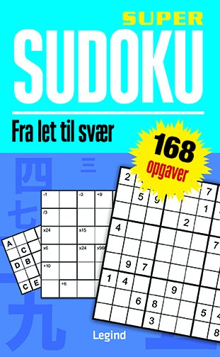 Cover for Mini opgavebøger: Super Sudoku (Pocketbok) [1:a utgåva] (2023)