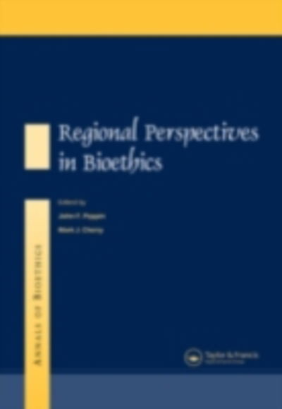 Cover for Mark J. Cherry · Annals of Bioethics: Regional Perspectives in Bioethics - Routledge Annals of Bioethics (Gebundenes Buch) (2003)