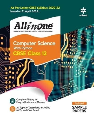 Cover for Neetu Gaikwad · Cbse All in One Computer Science with Python Class 12 2022-23 Edition (as Per Latest Cbse Syllabus Issued on 21 April 2022) (Paperback Book) [3 Revised edition] (2022)