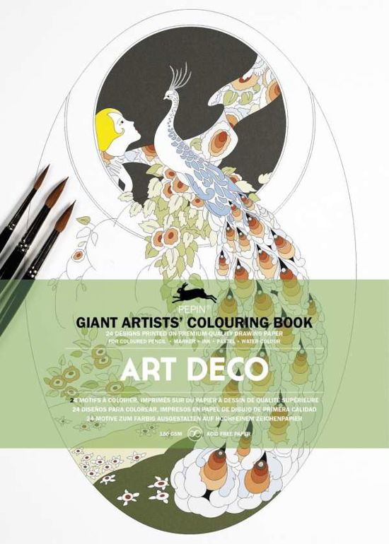 Cover for Pepin Van Roojen · Art Deco: Giant Artists' Colouring Book (Pocketbok) (2015)