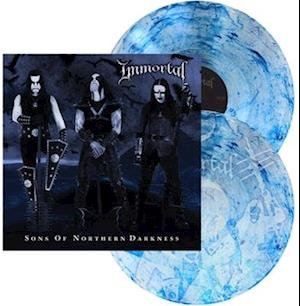 Cover for Immortal · Sons of Northern Darkness (2lp-clear with Blue Swirl) (LP) (2021)