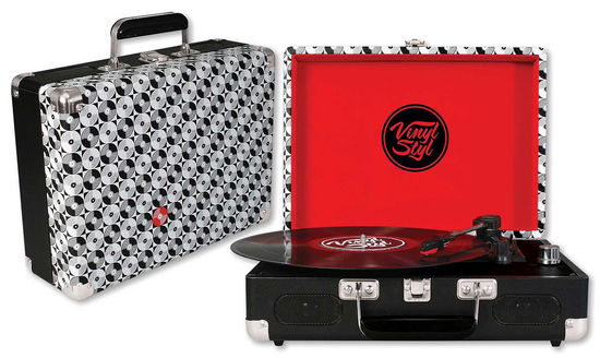 Groove Portable 3 Speed Turntable (Record Pattern) - Vinyl Styl - Merchandise -  - 0766510014530 - August 17, 2015