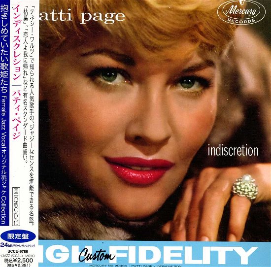 Indiscretion - Patti Page - Musikk - UNIVERSAL - 4988005767530 - 22. mai 2013