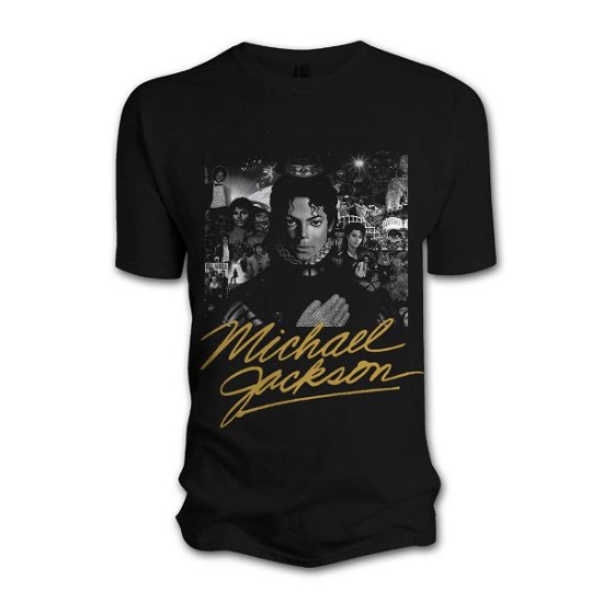 Cover for Michael Jackson · Bw Cover Gold Sign. Sk/s (MERCH) [size S] (2010)