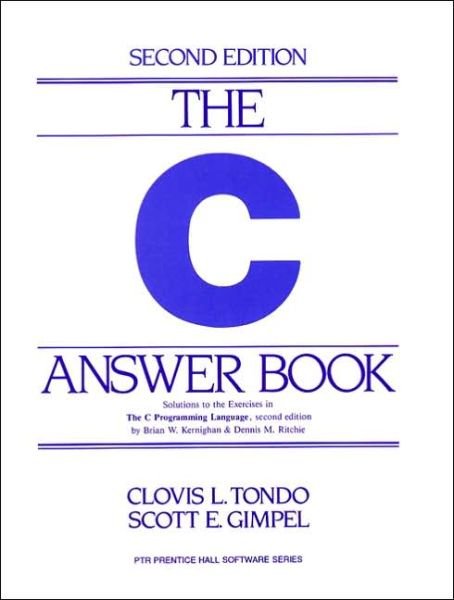 C. Answer Book - Prentice Hall Software S. - Clovis L. Tondo - Boeken - Pearson Education Limited - 9780131096530 - 1 november 1988