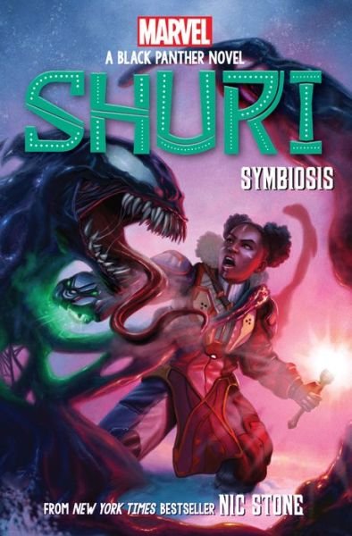 Cover for Nic Stone · Symbiosis (Shuri: A Black Panther Novel #3) (Gebundenes Buch) (2022)