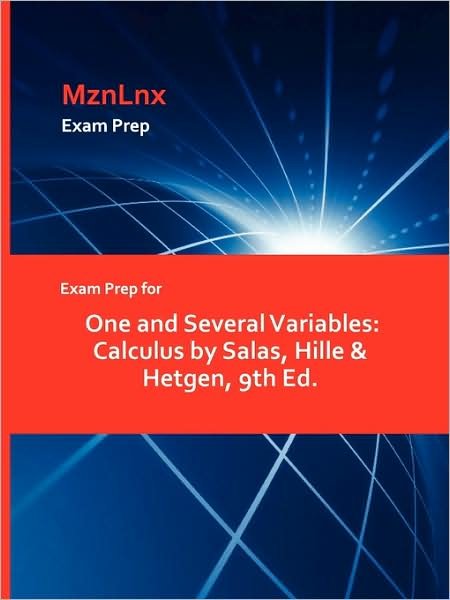 Cover for Salas, Hille &amp; Hetgen · Exam Prep for One and Several Variables: Calculus by Salas, Hille &amp; Hetgen, 9th Ed. (Paperback Book) (2009)