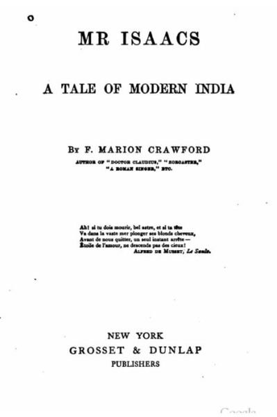 Cover for F Marion Crawford · Mr. Isaacs, a Tale of Modern India (Paperback Book) (2015)