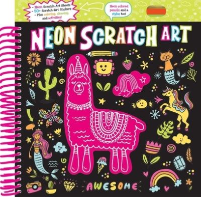 Neon Scratch Art - Editors of Silver Dolphin Books - Książki - Printers Row Publishing Group - 9781645174530 - 16 lutego 2021