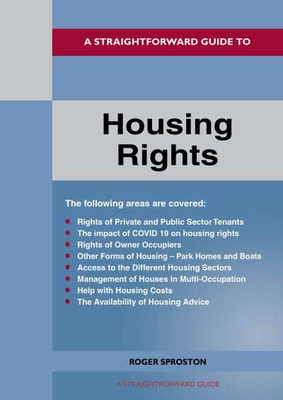 Cover for Roger Sproston · A Straightforward Guide to Housing Rights: Revised Edition - 2022 (Paperback Book) (2022)